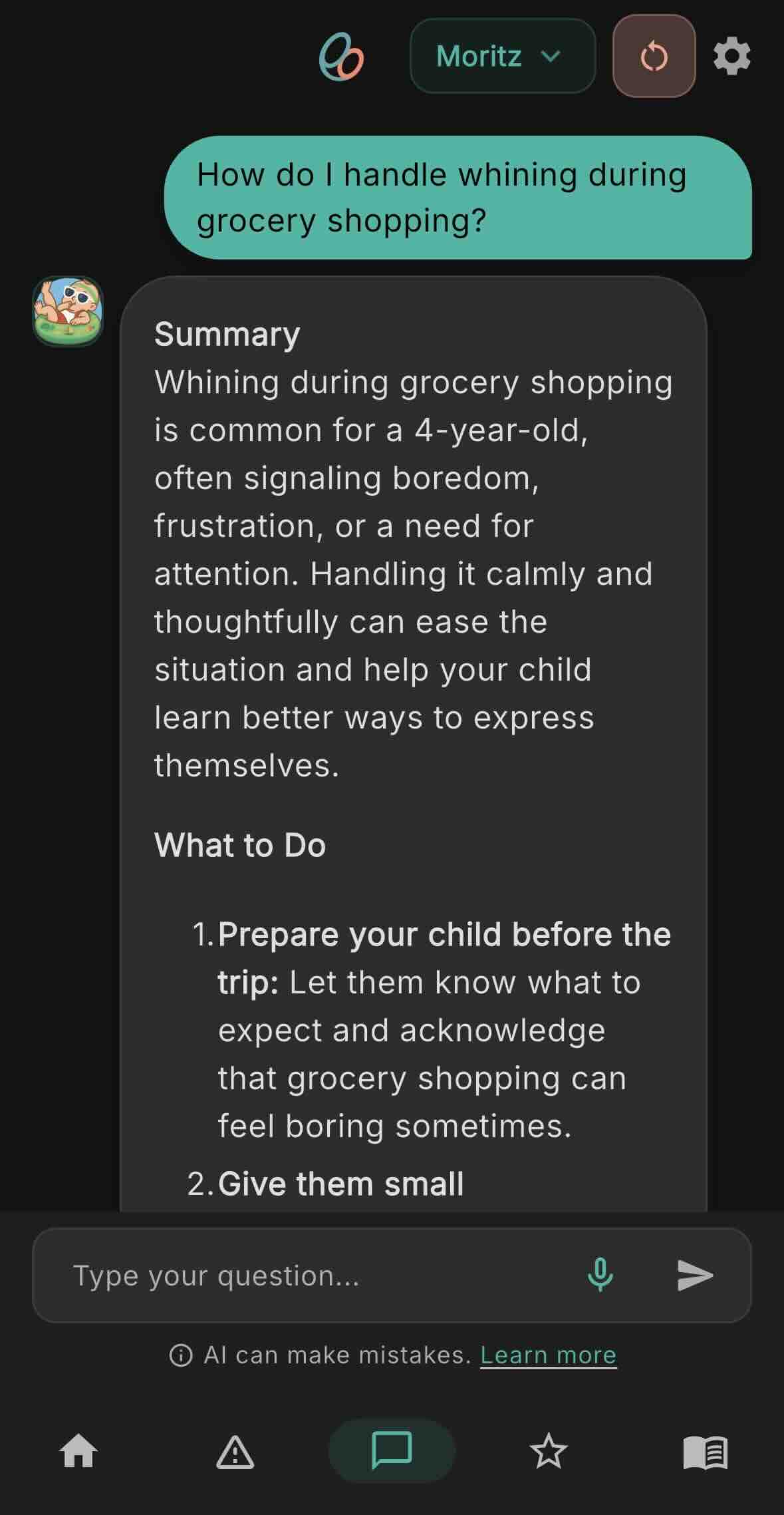 Get instant help during tough moments