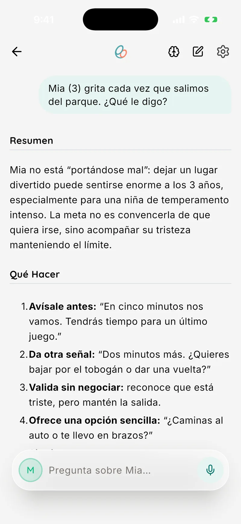 Respuestas para la edad de tu hijo