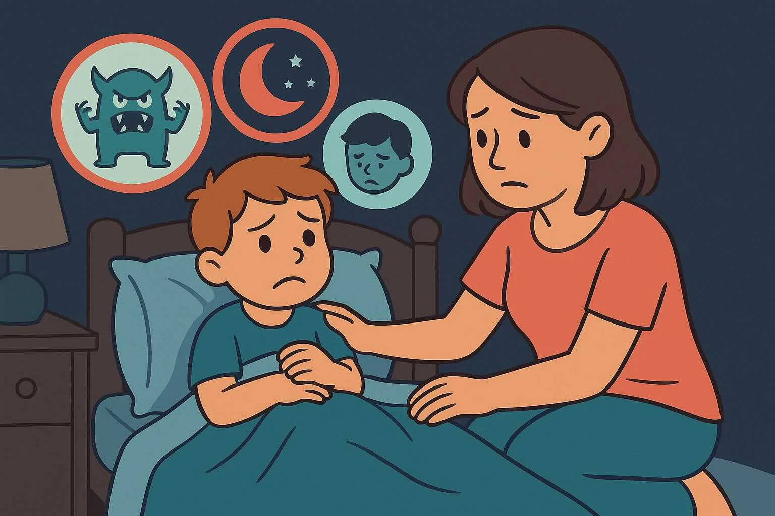 Miedo a la oscuridad y miedos nocturnos: cómo ayudar a tu hijo a dormir tranquilo