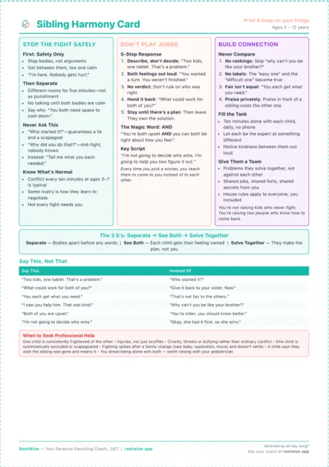 Sibling Harmony Toolkit